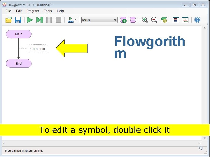 Flowgorith m To edit a symbol, double click it 70 Copyright 2017 by Janson