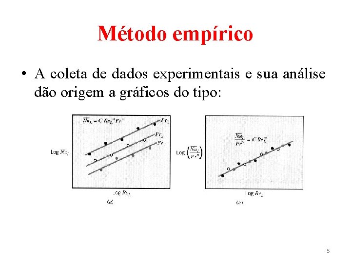 Método empírico • A coleta de dados experimentais e sua análise dão origem a Método empírico • A coleta de dados experimentais e sua análise dão origem a