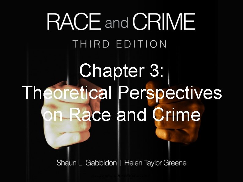 Chapter 3: Theoretical Perspectives on Race and Crime, 3 e © SAGE Publications 2012