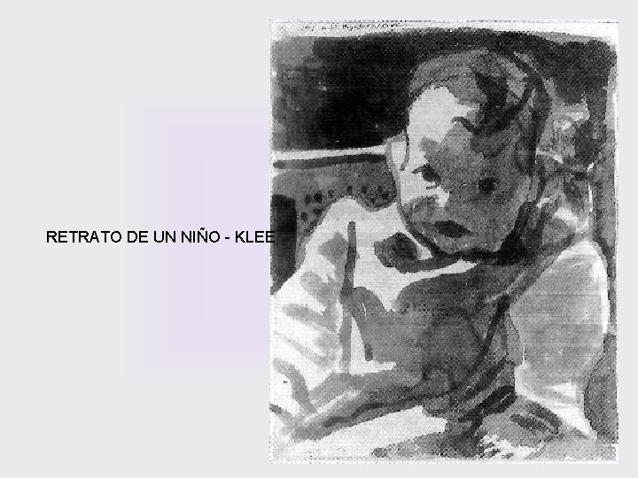 RETRATO DE UN NIÑO - KLEE 