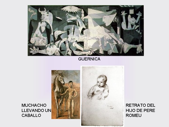 GUERNICA MUCHACHO LLEVANDO UN CABALLO RETRATO DEL HIJO DE PERE ROMEU 