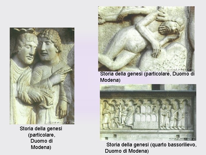 Storia della genesi (particolare, Duomo di Modena) Storia della genesi (particolare, Duomo di Modena)