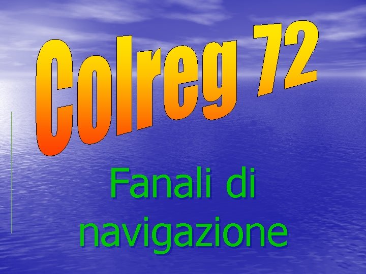 Fanali di navigazione 