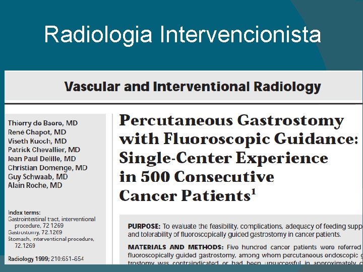 Radiologia Intervencionista 
