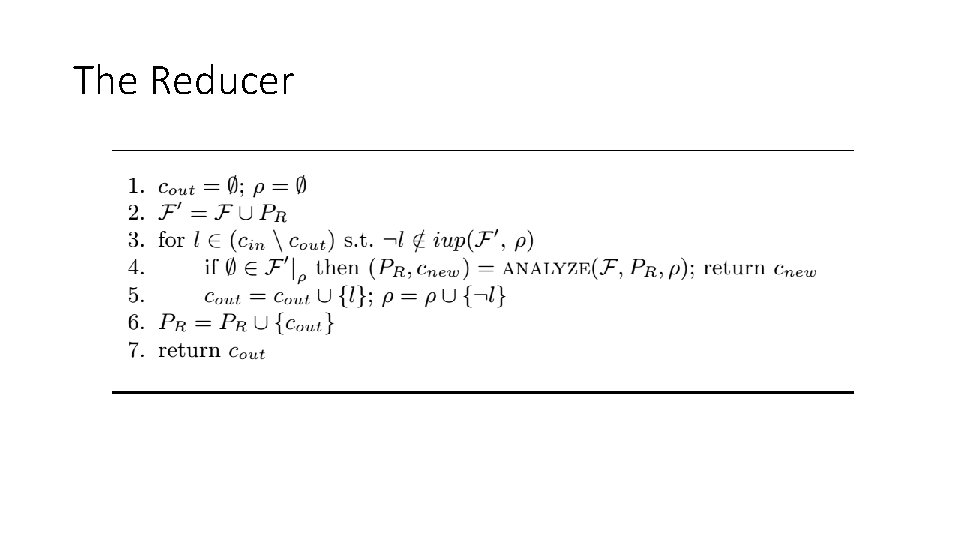 The Reducer The Reducer