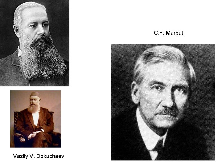 C. F. Marbut Vasily V. Dokuchaev 