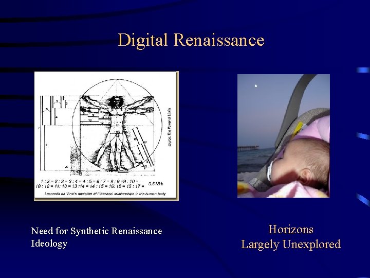 Digital Renaissance Need for Synthetic Renaissance Ideology Horizons Largely Unexplored Digital Renaissance Need for Synthetic Renaissance Ideology Horizons Largely Unexplored