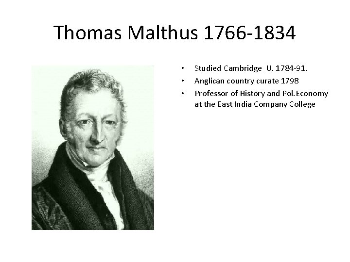 Ricardo And Malthus David Ricardo And Thomas Malthus