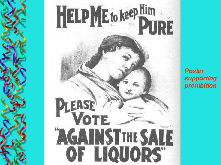 Poster supporting prohibition 