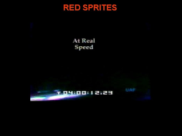 RED SPRITES 