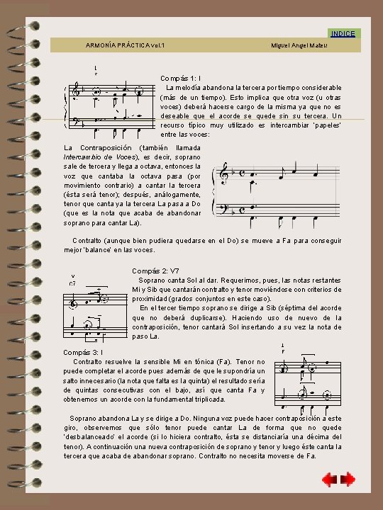 8. 3 (4) INDICE ARMONÍA PRÁCTICA vol. 1 Miguel Angel Mateu Compás 1: I