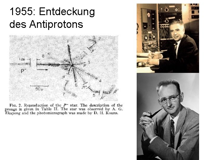 1955: Entdeckung des Antiprotons 23 