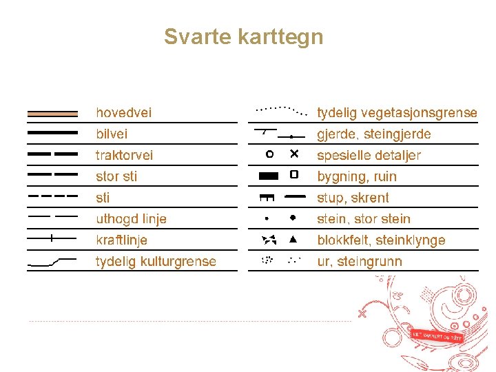 Svarte karttegn 