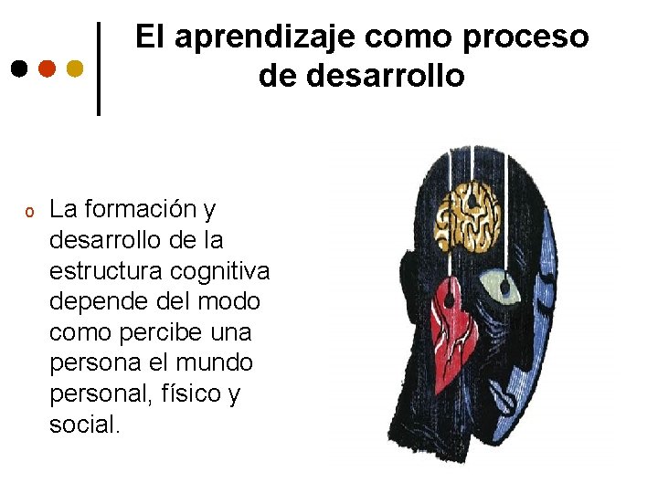 El aprendizaje como proceso de desarrollo o La formación y desarrollo de la estructura