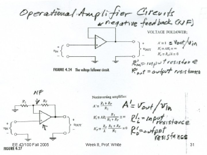 EE 42/100 Fall 2005 Week 8, Prof. White 31 