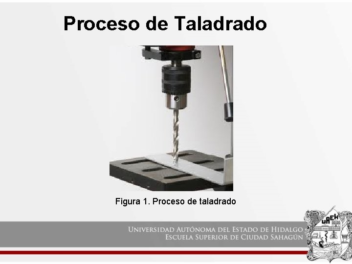 Proceso de Taladrado Figura 1. Proceso de taladrado 