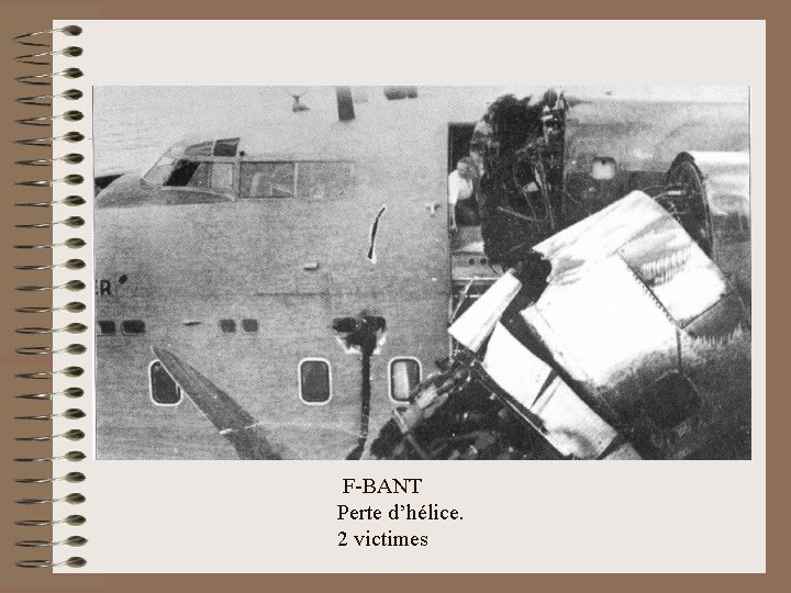  F-BANT Perte d’hélice. 2 victimes 