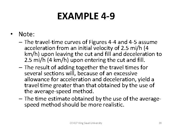 EXAMPLE 4 -9 • Note: – The travel-time curves of Figures 4 -4 and