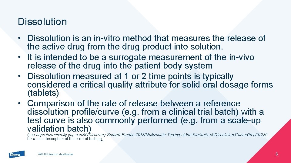 Dissolution • Dissolution is an in-vitro method that measures the release of the active