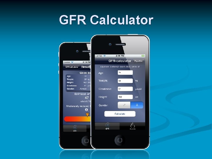 GFR Calculator GFR Calculator