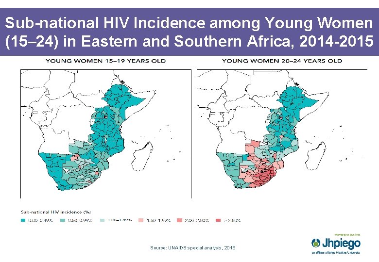 Sub-national HIV Incidence among Young Women (15– 24) in Eastern and Southern Africa, 2014