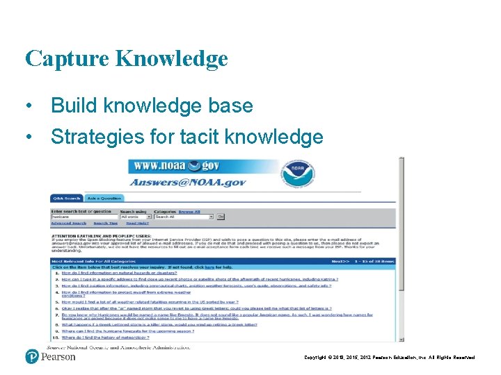 Chapt er 9 - 8 Capture Knowledge • Build knowledge base • Strategies for