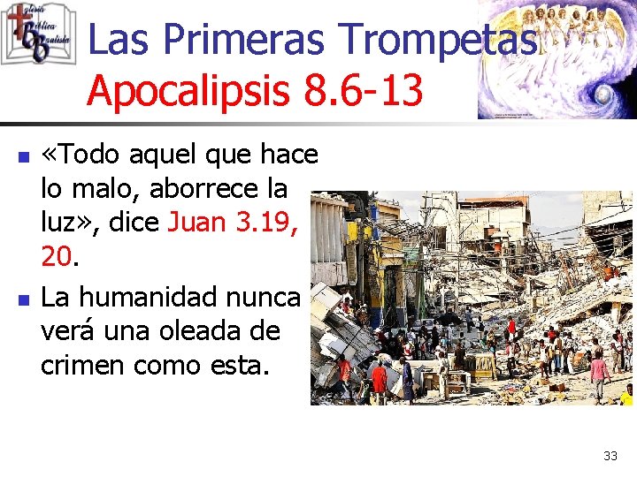 Las Primeras Trompetas Apocalipsis 8. 6 -13 n n «Todo aquel que hace lo Las Primeras Trompetas Apocalipsis 8. 6 -13 n n «Todo aquel que hace lo