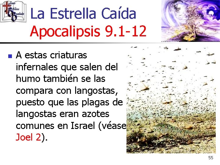 La Estrella Caída Apocalipsis 9. 1 -12 n A estas criaturas infernales que salen La Estrella Caída Apocalipsis 9. 1 -12 n A estas criaturas infernales que salen
