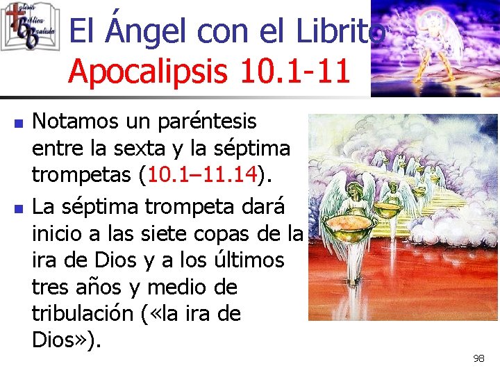 El Ángel con el Librito Apocalipsis 10. 1 -11 n n Notamos un paréntesis