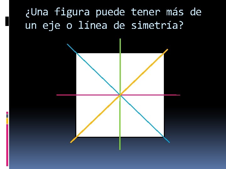 ¿Una figura puede tener más de un eje o línea de simetría? 
