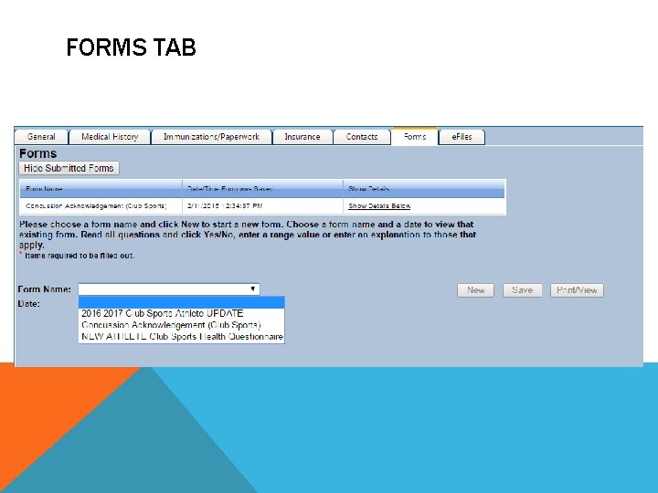 FORMS TAB 