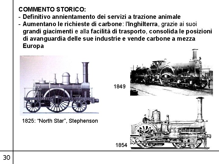 COMMENTO STORICO: - Definitivo annientamento dei servizi a trazione animale - Aumentano le richieste