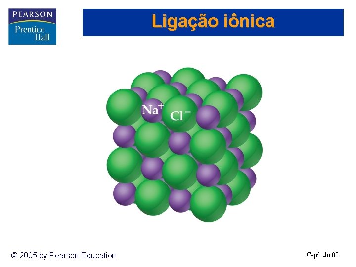 Ligação iônica © 2005 by Pearson Education Capítulo 08 