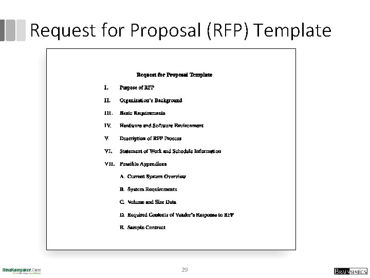 Request for Proposal (RFP) Template 29 