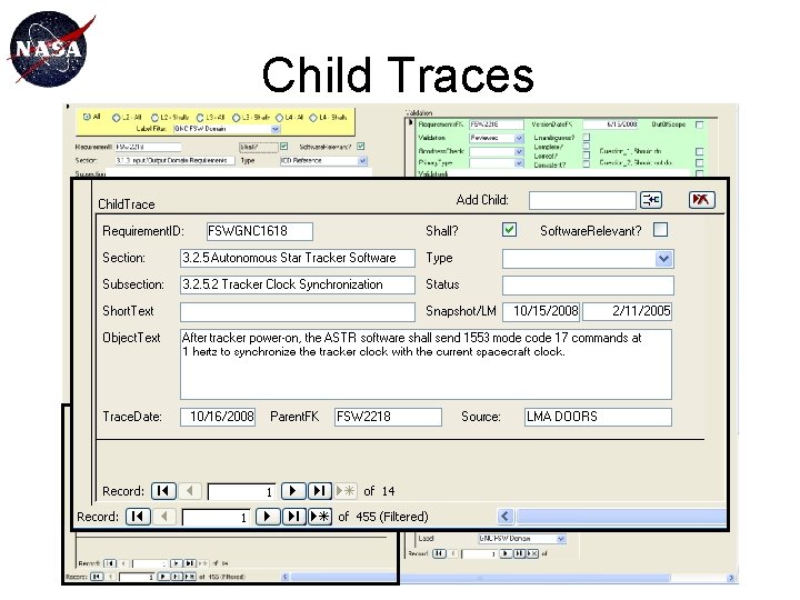 Child Traces Subject Requirement Validation Findings Parent Requirements Correlation Mapping Child Requirements 