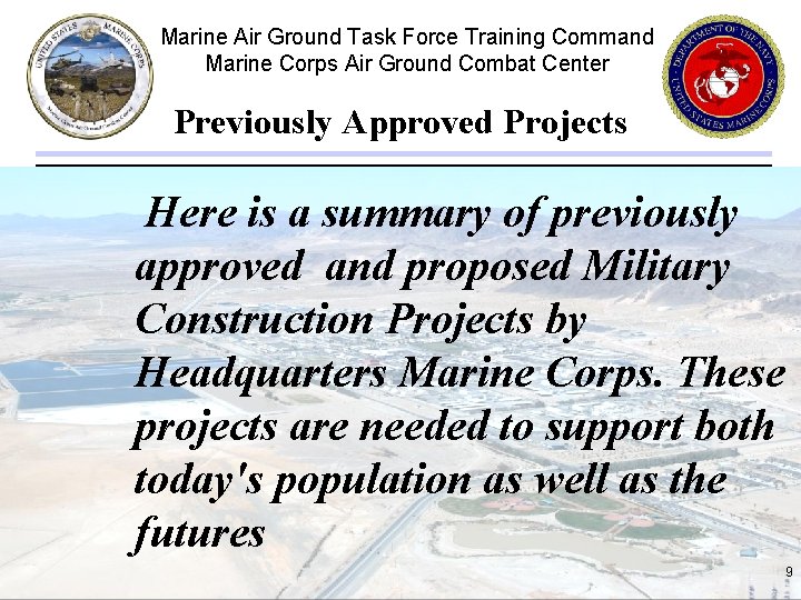 Marine Air Ground Task Force Training Command Marine Corps Air Ground Combat Center Previously