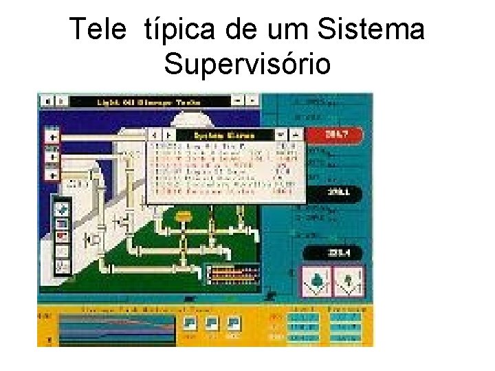 Tele típica de um Sistema Supervisório 