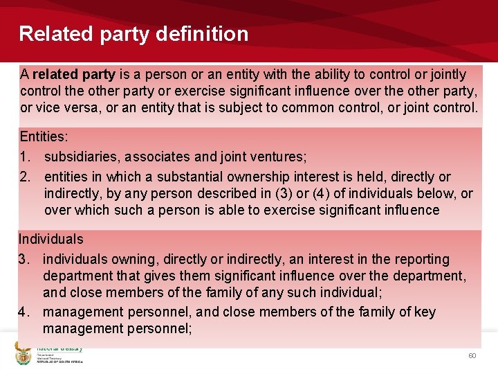 Related party definition A related party is a person or an entity with the Related party definition A related party is a person or an entity with the