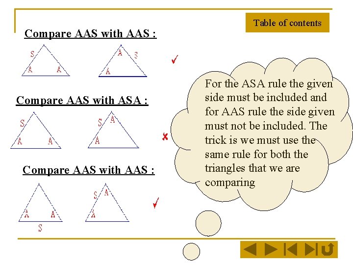 Compare AAS with AAS : Compare AAS with ASA : Compare AAS with AAS Compare AAS with AAS : Compare AAS with ASA : Compare AAS with AAS