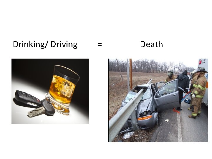 Drinking/ Driving = Death 
