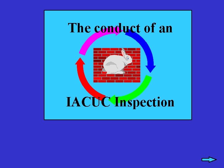 The conduct of an IACUC Inspection 