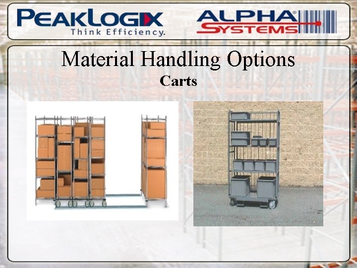 Material Handling Options Carts 