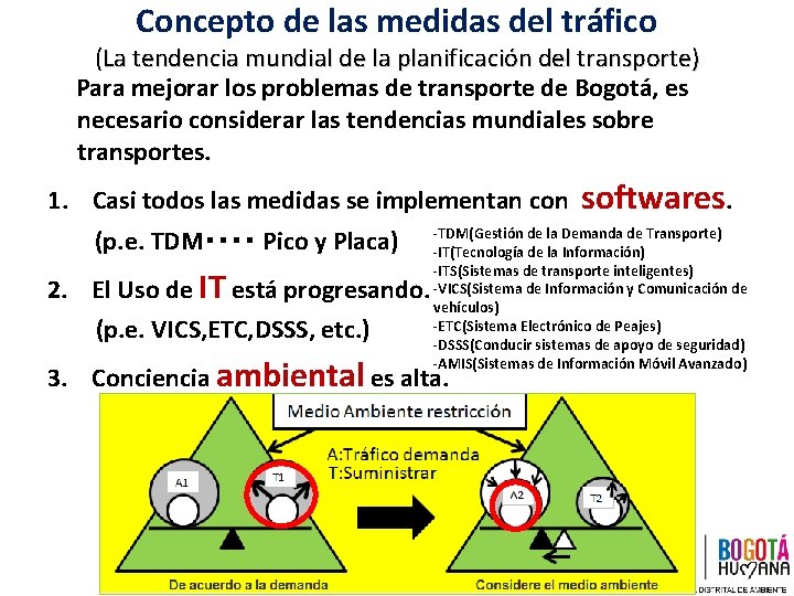 Concepto de las medidas del tráfico (La tendencia mundial de la planificación del transporte)