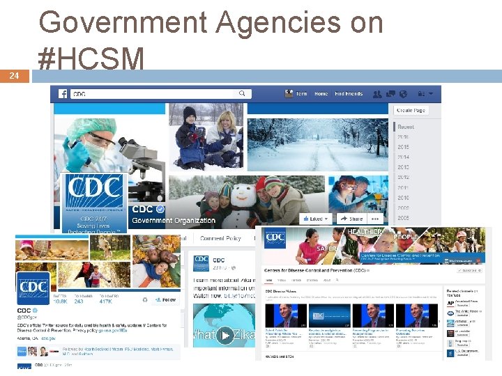 24 Government Agencies on #HCSM 