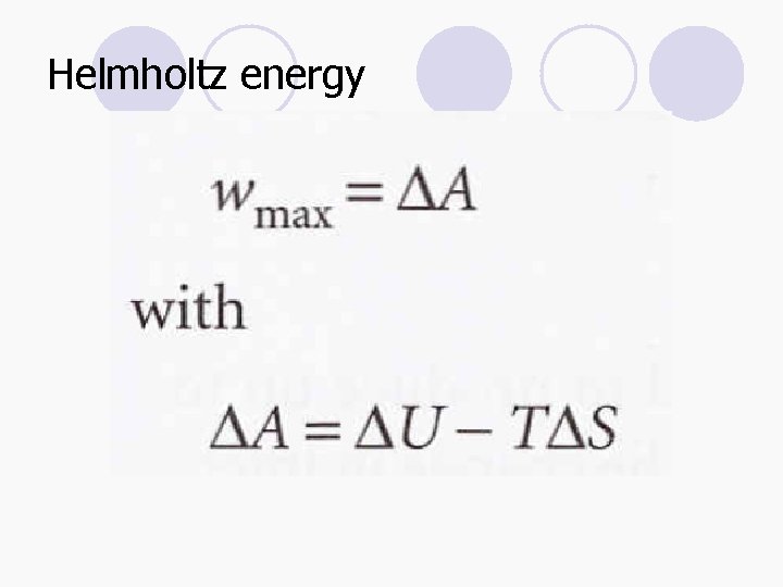 Helmholtz energy 