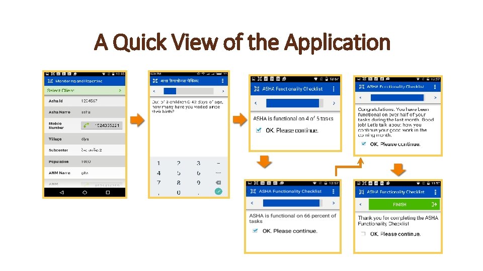 A Quick View of the Application 