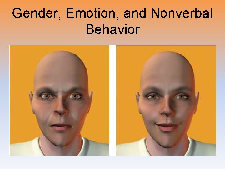 Gender, Emotion, and Nonverbal Behavior 