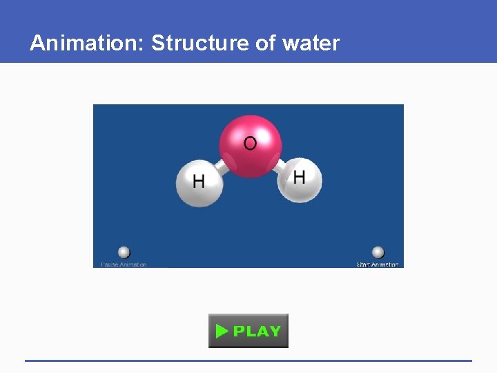 Animation: Structure of water 