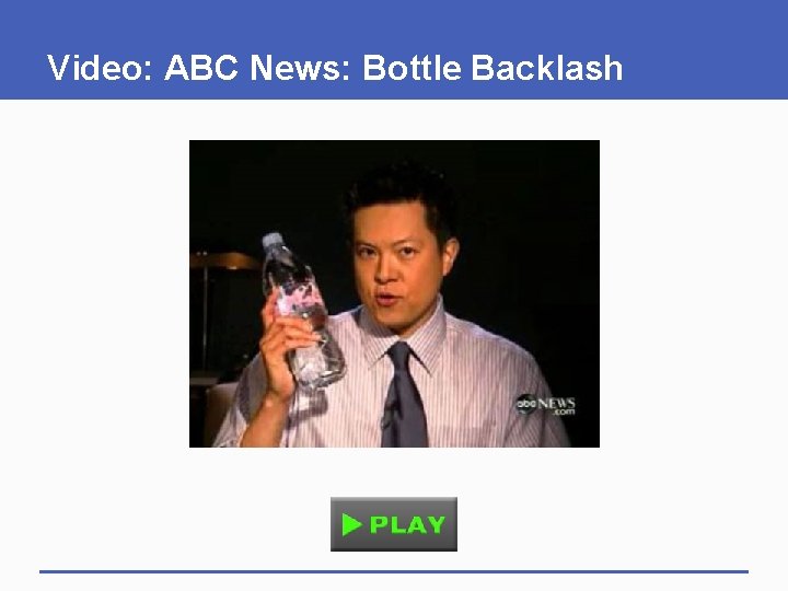 Video: ABC News: Bottle Backlash 