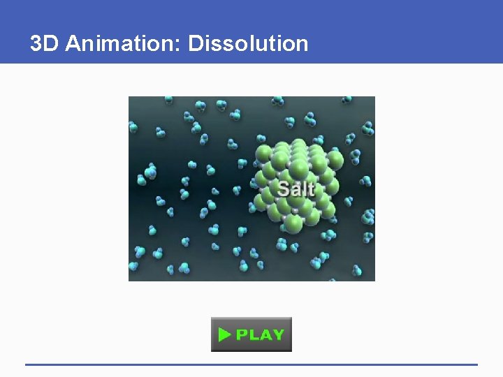 3 D Animation: Dissolution 
